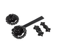 Hammer and Tongs Hammer & Tongs Rose Ring Gate Latch - W285mm - Black