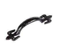 Hammer and Tongs Hammer & Tongs Rustic Fleur De Lis Door Handle - H150mm - Black