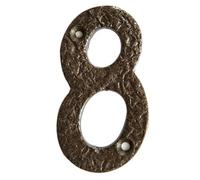 Hammer and Tongs Hammer & Tongs Rustic Iron Numeral - Number 8 - H80mm - Raw