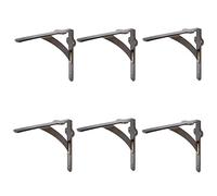 Hammer and Tongs - Iron Shelf Bracket - D205mm - Raw - Pack of 6