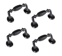 Hammer and Tongs Offset Wrought Iron Door Handle - H115mm - Black - Pack of 4 | Size: 10000mm x 520mm Hammer and Tongs Black 10000mm x 520mm