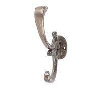 Hammer and Tongs - Ornamental Hat & Coat Hook - W30mm x H130mm - Raw