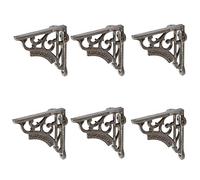 Hammer and Tongs - Ornate Iron Shelf Bracket - D120mm - Raw - Pack of 6