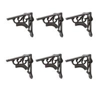 Hammer and Tongs - Ornate Iron Shelf Bracket - D150mm - Black - Pack of 6