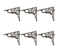 Hammer and Tongs - Ornate Iron Shelf Bracket - D200mm - Raw - Pack of 6