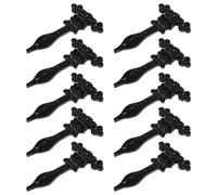 Hammer and Tongs Ornate T-Hinge - W155mm - Black - Pack of 10 | Size: 10000mm x 520mm Hammer and Tongs Black 10000mm x 520mm