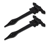 Hammer and Tongs - Ornate T-Hinge - W230mm - Black - Pack of 2