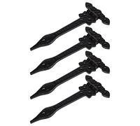 Hammer and Tongs - Ornate T-Hinge - W230mm - Black - Pack of 4