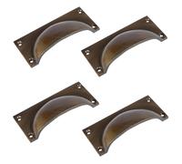 Hammer and Tongs Rectangular Cabinet Drawer Pull - W105mm x H50mm - Pack of 4 in Gold | Size: 1000mm x 500mm Hammer and Tongs Gold 1000mm x 500mm