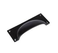 Hammer and Tongs Rectangular Cabinet Drawer Pull - W130mm x H50mm in Black | Size: 1000mm x 500mm Hammer and Tongs Black 1000mm x 500mm