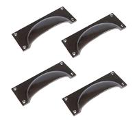 Hammer and Tongs Rectangular Cabinet Drawer Pull - W130mm x H50mm - Pack of 4 in Grey | Size: 1000mm x 500mm Hammer and Tongs Grey 1000mm x 500mm