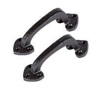 Hammer and Tongs - Rustic Arrowhead Door Handle - H100mm - Black - Pack of 2
