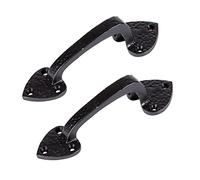 Hammer and Tongs - Rustic Arrowhead Door Handle - H155mm - Black - Pack of 2