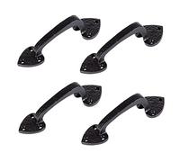 Hammer and Tongs - Rustic Arrowhead Door Handle - H155mm - Black - Pack of 4