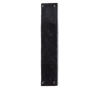 Hammer and Tongs - Rustic Door Push Plate - W65mm x H295mm - Black