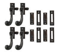 Hammer and Tongs Rustic Window Fastener - Left Handed - W45mm x H110mm - Black - Pack of 4 | Size: 10000mm x 520mm Hammer and Tongs Black 10000mm x 520mm