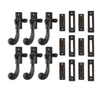 Hammer and Tongs Rustic Window Fastener - Left Handed - W45mm x H110mm - Black - Pack of 6 | Size: 10000mm x 520mm Hammer and Tongs Black 10000mm x 520mm