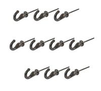 Hammer and Tongs - Screw Hook - W20mm x H35mm - Black - Pack of 10