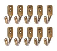 Hammer and Tongs - Single Coat Hook - W20mm x H55mm - Brass - Pack of 10