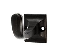 Hammer and Tongs - Square Back Curved Hook - W30mm x H45mm - Black