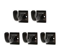 Hammer and Tongs Square Back Curved Hook - W30mm x H45mm - Black - Pack of 5 | Size: 1000mm x 1000mm Hammer and Tongs Black 1000mm x 1000mm