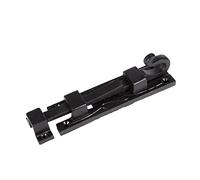 Hammer and Tongs - Straight Shepherd's Crook Surface Bolt - W140mm - Black