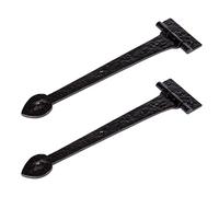 Hammer and Tongs - Traditional T-Hinge - W405mm - Black - Pack of 2