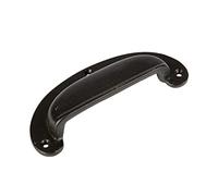 Hammer and Tongs Wide Lipped Cabinet Drawer Handle - W130mm x H50mm - Black - Pack of 1 - Home Storage Cupboard Handle Door Knob Cabinet Pull Handles with Screws Included