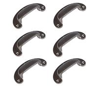 Hammer and Tongs Wide Lipped Cabinet Drawer Handles - W95mm x H40mm - Raw - Pack of 6 - Home Storage Cupboard Handle Door Knob Cabinet Pull Handles with Screws Included
