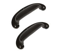Hammer and Tongs Wide Lipped Cabinet Drawer Pull - W130mm x H50mm - Pack of 2 in Black | Size: 1000mm x 500mm Hammer and Tongs Black 1000mm x 500mm
