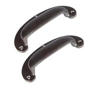 Hammer and Tongs Wide Lipped Cabinet Drawer Pull - W130mm x H50mm - Pack of 2 in Grey | Size: 1000mm x 500mm Hammer and Tongs Grey 1000mm x 500mm