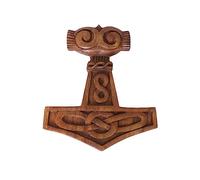 Hammer Celtic Knot Hand Carved Wooden Wall Art-Viking
