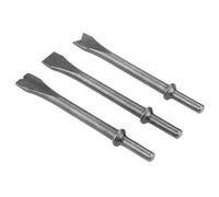 Hammer Chisel Set 10mm Round Shank - Extra Long Carbon Steel Bits for Demolition, Masonry & Concrete, Compatible with 150/190/250 Pneumatic Hammers
