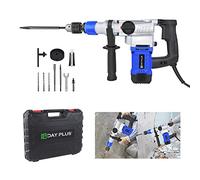 Hammer Drill 1080W Electric Concrete Breaker Demolition Jack Hammer - Corded Drill Bits Set, 6J Impact Strength & 360° Rotating Handle, for Brick/Wood/Steel/Masonry