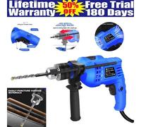 Terratek 1050W Corded Hammer Drill, 13mm Chuck, Variable Speed