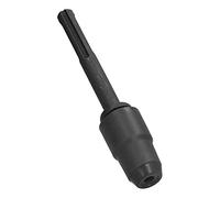Hammer Drill Adapter with Quick Tool Fit Shank, Rotatable Chuck Converter for Standard Drill Bits, Sandblasted Anti Rust 40CR Steel Construction with Storage Box for (Black)