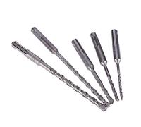 Hammer Drill Bit Concrete Masonry Drill Wood Spiral Extra Long Shaft Cylindrical Cross Cutting 5.5 - 16 mm