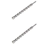 Hammer Drill Bit Set 350mm Length Rotary Hammer Bit 10-30mm Diameter Tungsten Carbide Masonry Concrete Hole Saw Bits for Brick, Stone, and Concrete(28mm-30mm(2PCS))