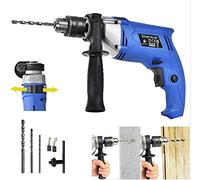 Hammer Drill Corded 0-3000RPM Variable Speed, 850W Electric Impact Drill Set with Power Drill Bits 5 6 8mm, Chuck Key, Gauge Depth, 360° Rotating Handle #YL01
