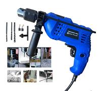 Hammer Drill Heavy Duty, 850W 230V Corded Percussion Drill Variable Speed, Hammer Impact Drill Set with 5 6 8mm Drill Bits, 13mm Metal Chuck, 360° Rotating Handle