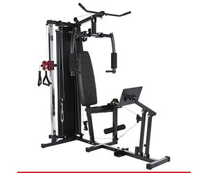 Hammer Ferrum TX3 Power Station with Pulley System, Leg Press & Power Lat.-Bar, Multistation for Leg Training, Abdomen, Back etc., 50 Exercise Options, 210 x 120 x 198 cm