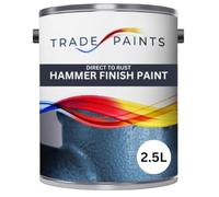 Hammer Finish Direct To Rust Metal Paint Hammerite Equivalent (2.5 Litre, Mayfair Light Blue)
