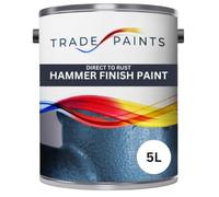 Hammer Finish Direct To Rust Metal Paint Hammerite Equivalent (5 Litre, Mayfair Light Blue)