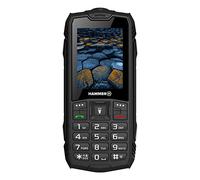 Hammer H Basalt outdoor mobile phone without contract, 2.4 inch colour display, Robust, Mega battery 1800 mAh, Waterproof (IP68), Shockproof, Construction site buttons, Flashlight, Dual SIM