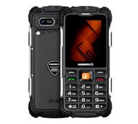 Hammer H Forge LTE Outdoor Mobile Phone without Contract, 3000 mAh Battery, 32 GB, 2.4 Inch IPS Display, Large Buttons, Torch, 2 MP Camera, FM Radio, USB-C, Dual SIM, IP68/MIL-STD-810H, Black