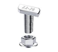 Hammer Head Bolts - Sliding Nuts, T Slot | High-Strength Steel Hardware for Solar Panel Brackets Door Tracks Industrial Furniture Assembly Equipment Fixtures Machine Building Projects