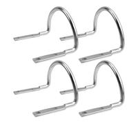 Hammer Holder - 3.39x2.44x2.17 Inch U Shape Tool Hook for Hands Free Carrying, Quick Access with Secure Grip Function, Holster Clip for Worksite Mechanics Carpenters Electricians, Silver Steel