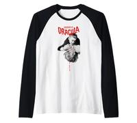 Hammer Horror of Dracula Movie Poster Art Christopher Lee Raglan Baseball Tee