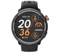 Hammer Watch 2 Lite Black Rugged smartwatch for active users, featuring an AMOLED display, 3 ATM water resistance, long-lasting battery, and an