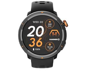Hammer Smartwatch 2 Lite, 1.43-inch AMOLED screen, Always-on-Display feature, 370 mAh battery for up to 15 days on a single charge, 3 ATM water resistance, Bluetooth, and SOS button.